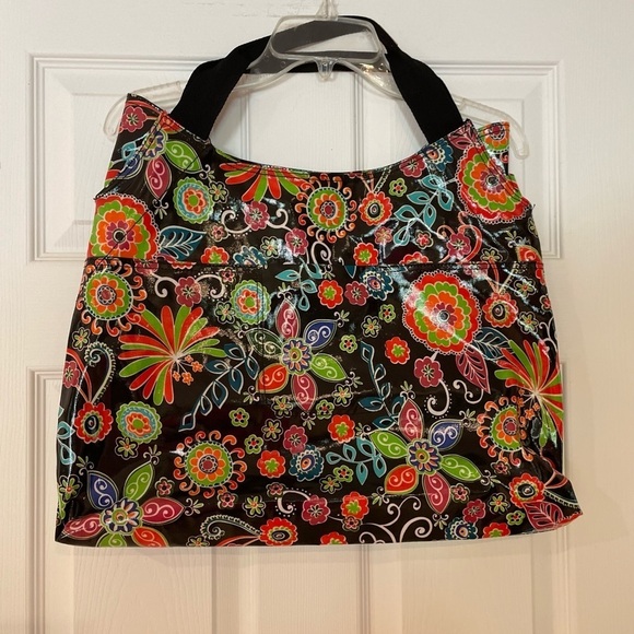 BRACIANO COATED FLORAL TOTE BAG - Picture 3 of 5